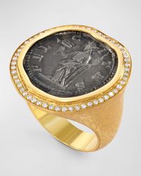 Jorge Adeler - 18K Felicitas Coin And Diamond Ring - Lyst