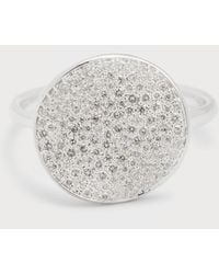Ippolita - Medium Flower Disc Ring In Sterling Silver With Diamonds - Lyst