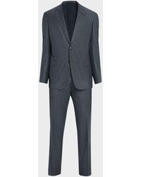 Giorgio Armani - Wool Micro-Houndstooth Two-Piece Suit - Lyst