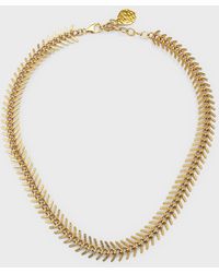 Devon Leigh - Herringbone Chain Necklace - Lyst