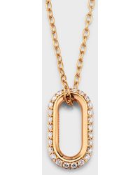 WALTERS FAITH - Saxon 18k Rose Gold Diamond Link On Chain Necklace, 24"l - Lyst