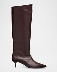 STAUD - Sebastian Leather Knee-High Boots - Lyst