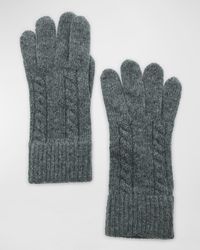 Portolano - Cashmere Cable Knit Gloves - Lyst