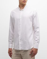 Brioni - Cotton Mandarin Collar Sport Shirt - Lyst
