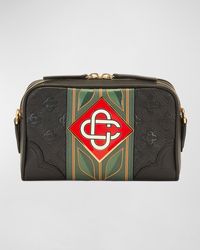 Casablanca - Monogram Leather Crossbody Bag - Lyst