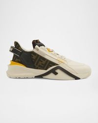 Fendi - Ff Flow Mid-top Sneakers - Lyst