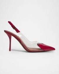 Alaïa - Coeur Clear Patent Heart-Toe Slingback Pumps - Lyst