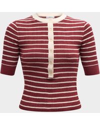A.L.C. - Fisher Pleated Button-Front Top - Lyst