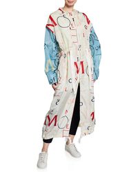 Moncler Genius Stone Embroidered Long Jacket - Multicolour