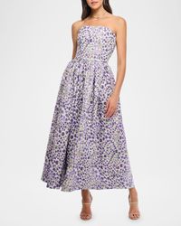 chinese dress ladies Strapless Corded Midi Dress main image 0