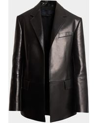 Proenza Schouler - Hayes Open-Front Lambskin Leather Jacket - Lyst
