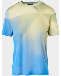 Akris - Sunbeam Print Silk Short-Sleeve T-Shirt - Lyst