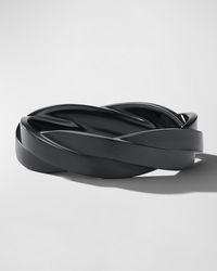 David Yurman - Dy Helios Band Ring In Black Titanium, 6mm - Lyst