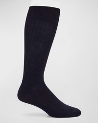 Neiman Marcus - Ribbed Crew Socks - Lyst