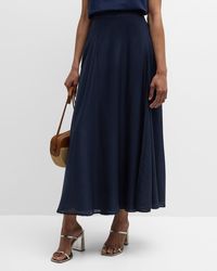 Xirena - Gable A-Line Cotton-Silk Maxi Skirt - Lyst