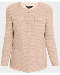 Misook - Heritage Tonal Tweed Knit Jacket - Lyst