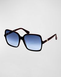 Max Mara - Emme Square Acetate Sunglasses - Lyst