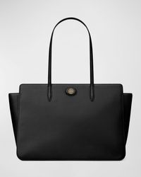Tory Burch - Robinson Pebbled Leather Tote Bag - Lyst