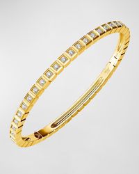 Chopard - Ice Cube 18k Yellow Gold Diamond Bracelet, Size Medium - Lyst