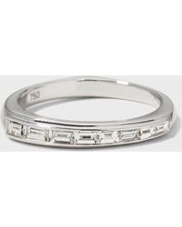 Stephen Webster - Baguette Stack Ring With Diamonds And White Gold - Lyst