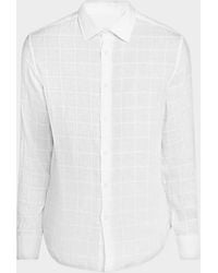 Bugatchi - Apos;S Julian Tonal Windowpane-Print Sport Shirt - Lyst