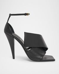 Givenchy - Twisted Ribbon Leather Sandals - Lyst