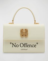 Off-White c/o Virgil Abloh - Jitney 1.4 Quote Leather Top-Handle Bag - Lyst