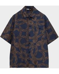 Loewe - Apos;S X Paula & Apos;S Ibiza Silk Short-Sleeve Shirt - Lyst
