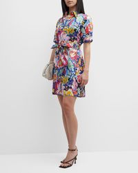 Robert Graham - Carolina Belted Floral-print Shirtdress - Lyst