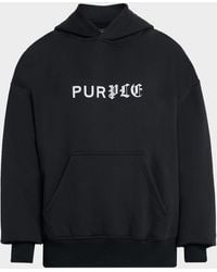 Purple - Heavyweight Fleece Pullover Hoodie - Lyst