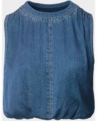 Rag & Bone - Rb Miramar Mica Satin Bubble Top - Lyst