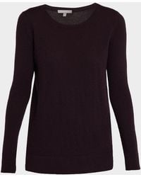 Neiman Marcus - Cashmere Basic Crewneck Top - Lyst