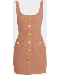 L'Agence - Wiley Sleeveless Button-Front Mini Dress - Lyst