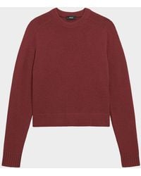Theory - Cashmere Cropped Crewneck Sweater - Lyst