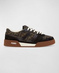 Fendi - Match Ff Jacquard Low-Top Sneakers - Lyst