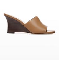 Vince - Pia 75mm Leather Wedge Sandals - Lyst