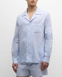 Balmain - Striped Cotton Pajama Shirt - Lyst