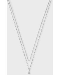 Lana Jewelry - Solo Double-strand Necklace With Diamond - Lyst