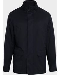 ZEGNA - Apos;S Technical Full-Zip Car Coat - Lyst