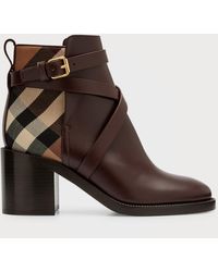 pryle equestrian check ankle booties