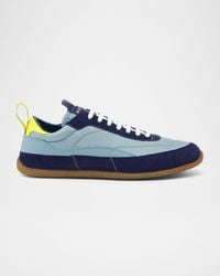 McQueen - Apos;S Ec1 Suede And Nylon Low-Top Trainers - Lyst