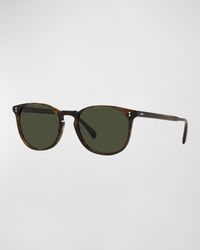 Oliver Peoples - Finley Esq. Round Sunglasses - Lyst