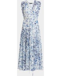 Proenza Schouler - Pat Printed Crinkle Chiffon Dress - Lyst