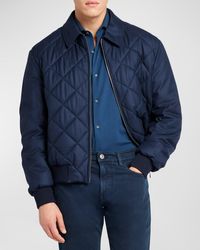 Loro Piana - Ampay Quilted Wool Bomber Jacket - Lyst