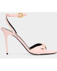Balmain - 75Mm Anthem Leather Ankle-Strap Sandals - Lyst