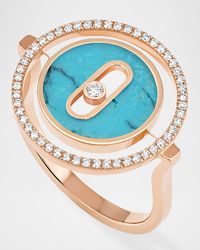 Messika - Lucky Move 18k Rose Gold Turquoise Ring, Eu 52 / Us 6 - Lyst