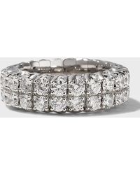 Picchiotti - Xpandable 18k White Gold Round-cut Diamond Ring, Size 6.75 - 9.50 - Lyst