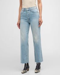 Mother - The Rambler Zip Ankle Fray Jeans - Lyst