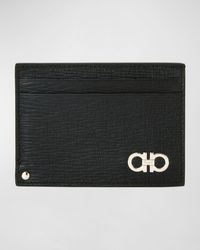Ferragamo - Textured Leather Card Case - Lyst