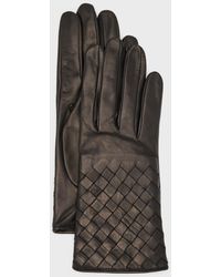 Portolano - Woven Nappa Leather Gloves - Lyst